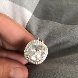 Large crystal double ring
